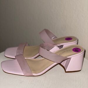 Nine West Womens Double Band Slide Heels